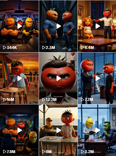 Galeria de vídeos virais com milhões de views